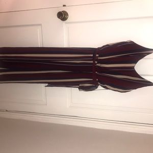 Stripped Capri Jumpsuit